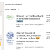 A screenshot of the Greater Madison Nonprofit Directory