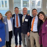 MCF staff and board stand with Pete Lundberg, at the Madison Philanthropy Day celebration.