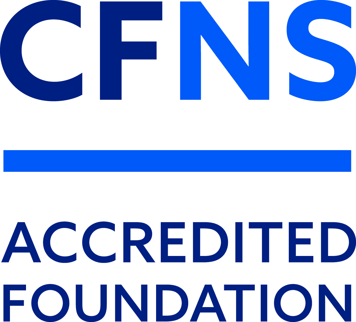 CFNS (Community Foundation National Standards) Accredited Foundation seal, which MCF has proudly earned. 