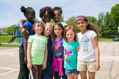 Group of students and their teacher