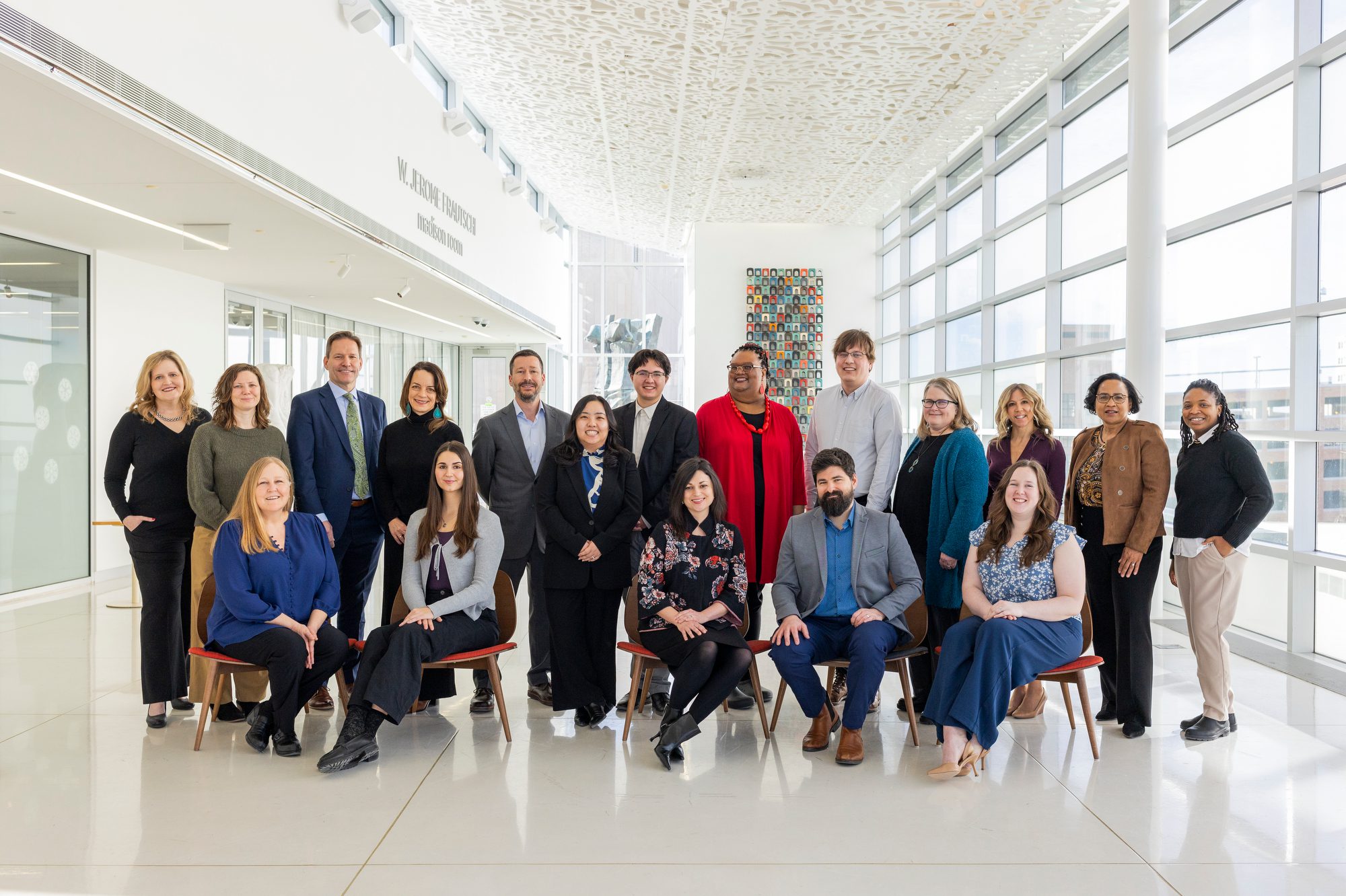 Group photo of the Madison Community Foundation staff taken in early 2025.