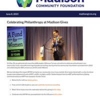 Cover of MCF's June eNews pdf