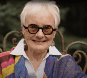 Barbara Johnson smiling for the camera